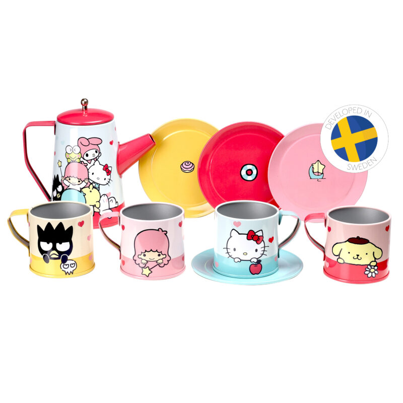 Zestaw do serwowania herbaty zabawka dla dzieci Hello Kitty kubki akcesoria